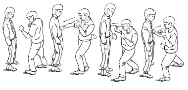 Жестокая драка пешехода с водителем