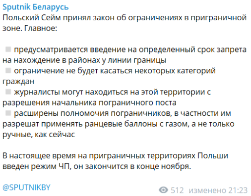 Видео от поляков с погранперехода Брузги
