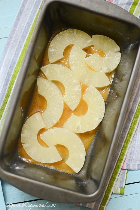 Ананасовый пирог с карамелью