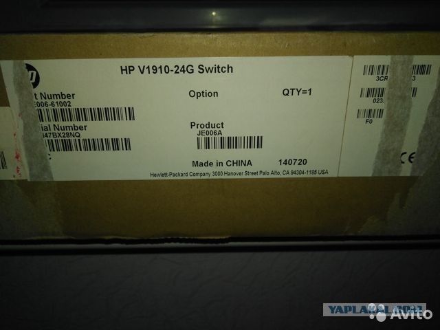 Гигабитный Коммутатор switch HP V1910-24G запродам