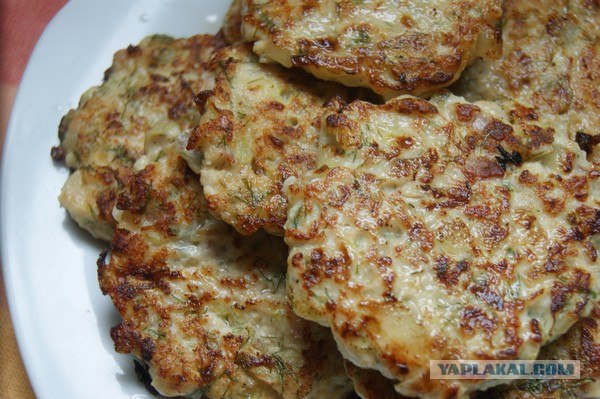 Курино-овощные оладьи