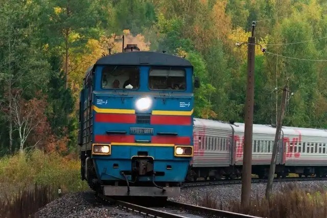 Осень на железной дороге