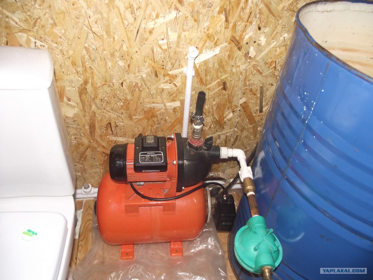 Замена груши в насосной станции водоснабжения для частного дома