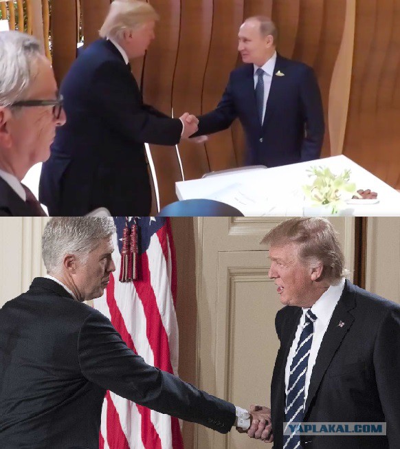 Фото: Первая встреча Путина и Трампа