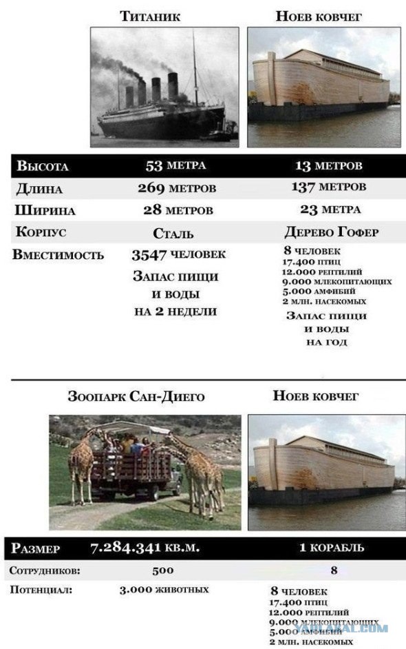 Плотник-любитель построил точную копию Ноева ковчега и плывёт на нём в Израиль