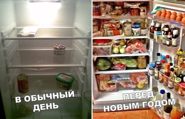 Набор продуктов каждого холодильника