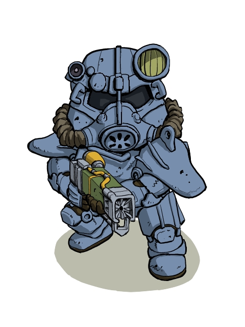 Иллюстрации к Fallout 3 в анимэшном стиле