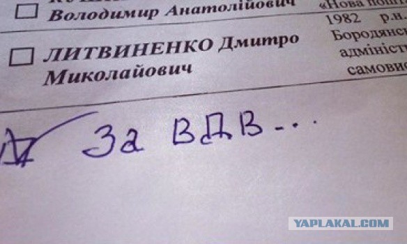 Реакция украинских патриотов