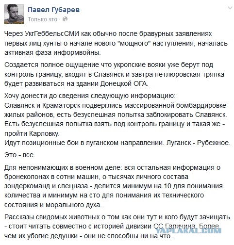 Игорь Стрелков: Николаевка окружена, идет бой