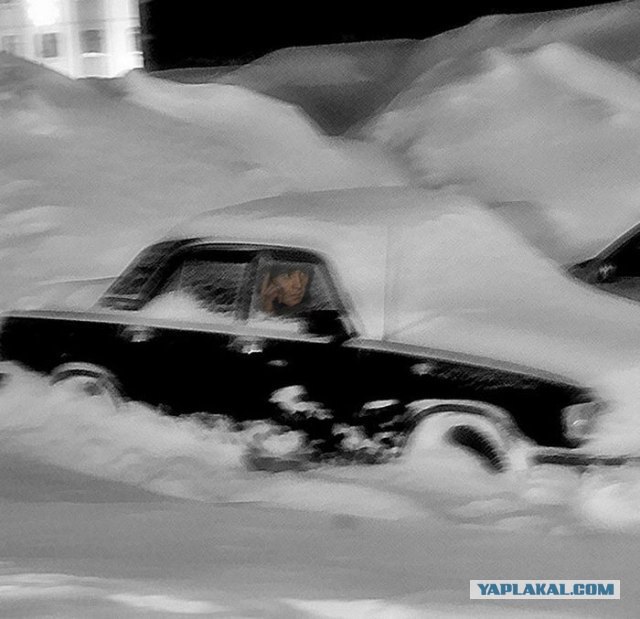 Снегопад в Норильске