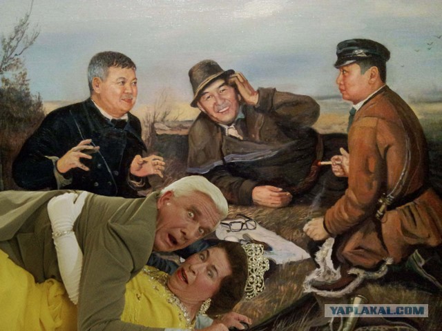 Фотожаба: Три соседа на привале