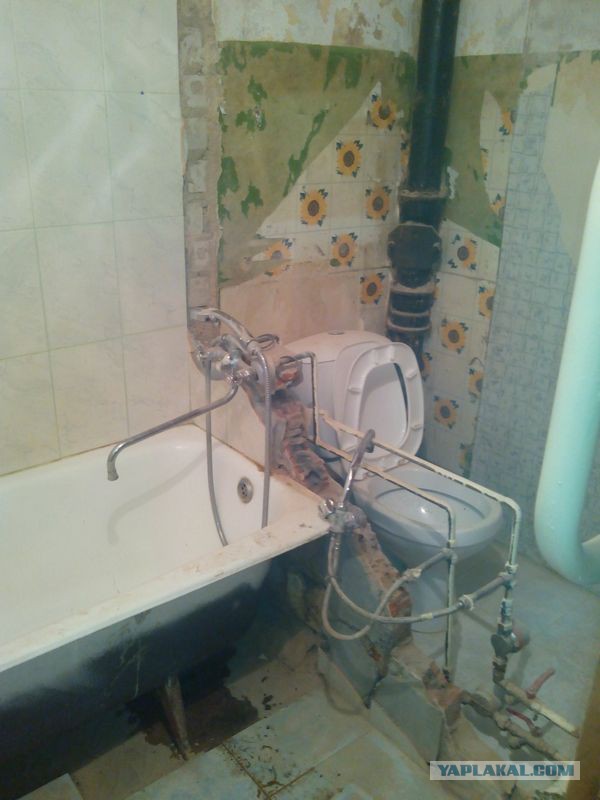 Объединение ванной.