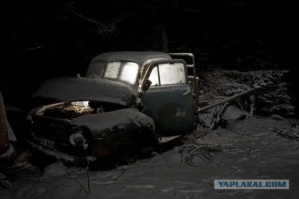 Зимняя автосвалка