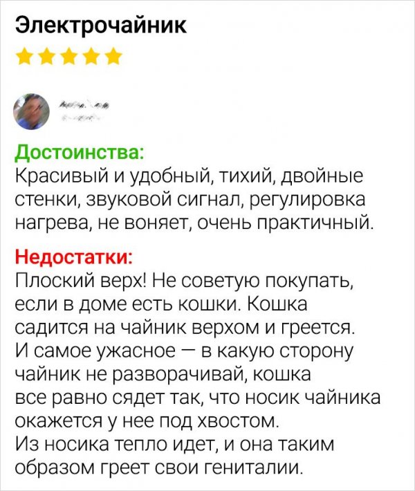 Примеры образцово-показательных отзывов о различных товарах