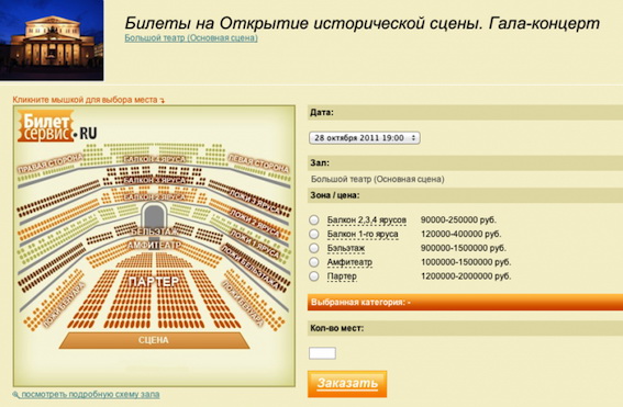 Билеты в Сочи 2014 на открытие