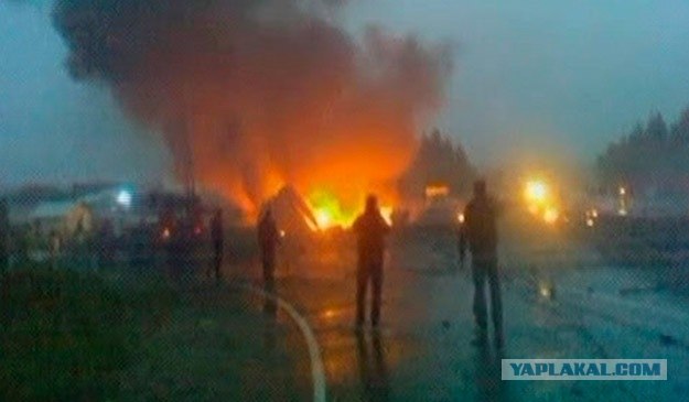 Жёсткая посадка ТУ-134 в Карелии