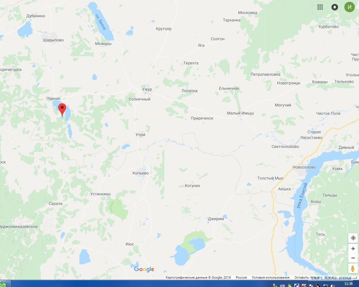 шарыпово красноярский край на карте