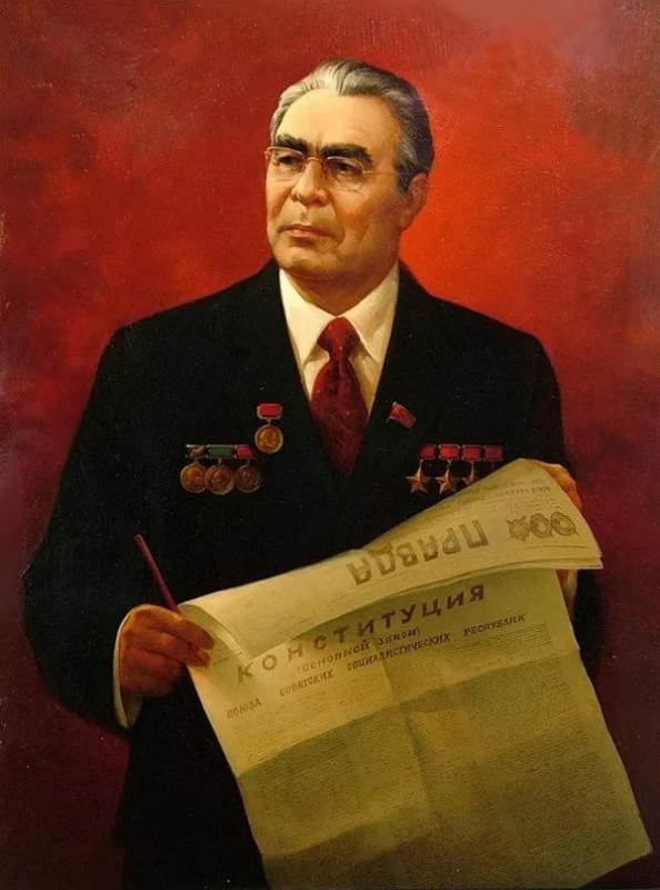 Биография Л.И. Брежнева в рисунках Бориса Лебедева