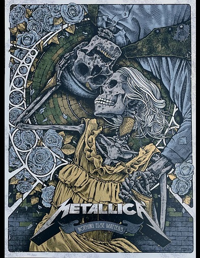 Концертные постеры от Metallica...