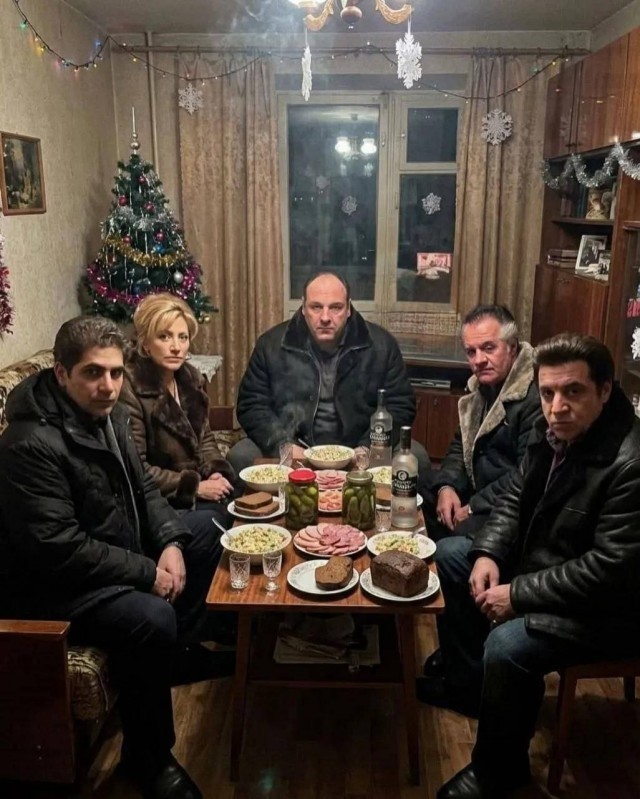 Новогодний стол.