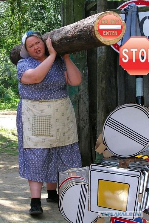 фотожаба: с бревном