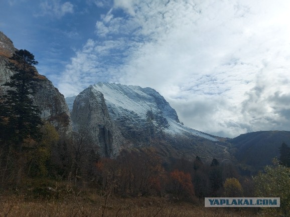 Осень в горах Краснодарского края и республики Адыгея.