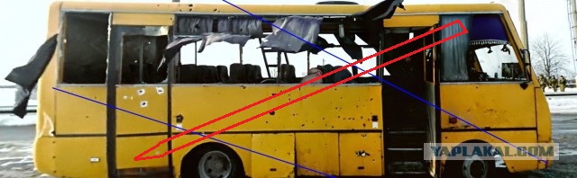 Взрыв возле автобуса с видеорегистратора