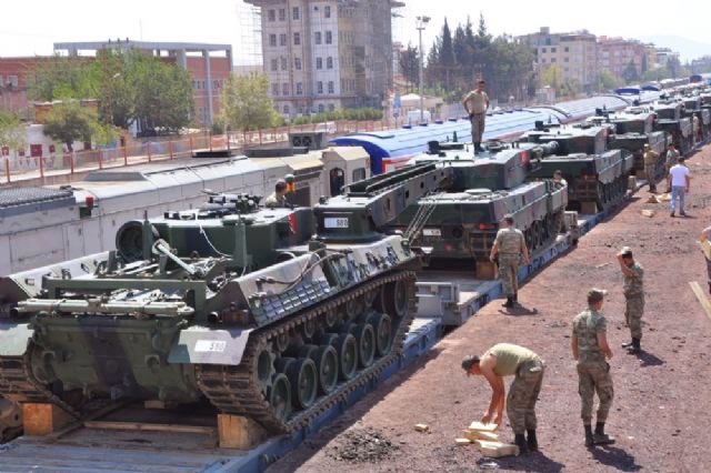 Уничтожение турецкого танка