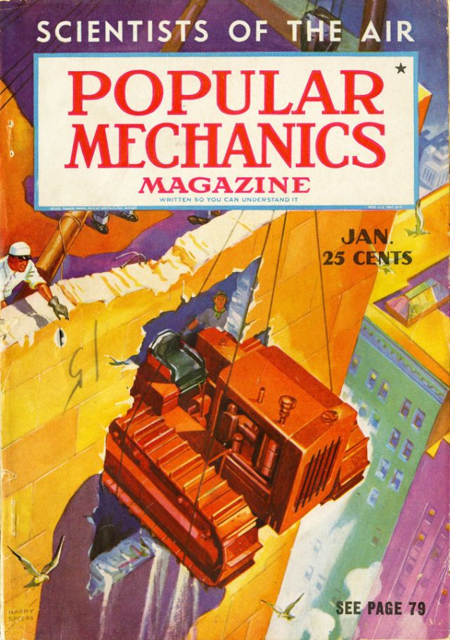 Технологическая утопия, которую мы потеряли: обложки журнала Popular Mechanics 30-х и 40-х годов