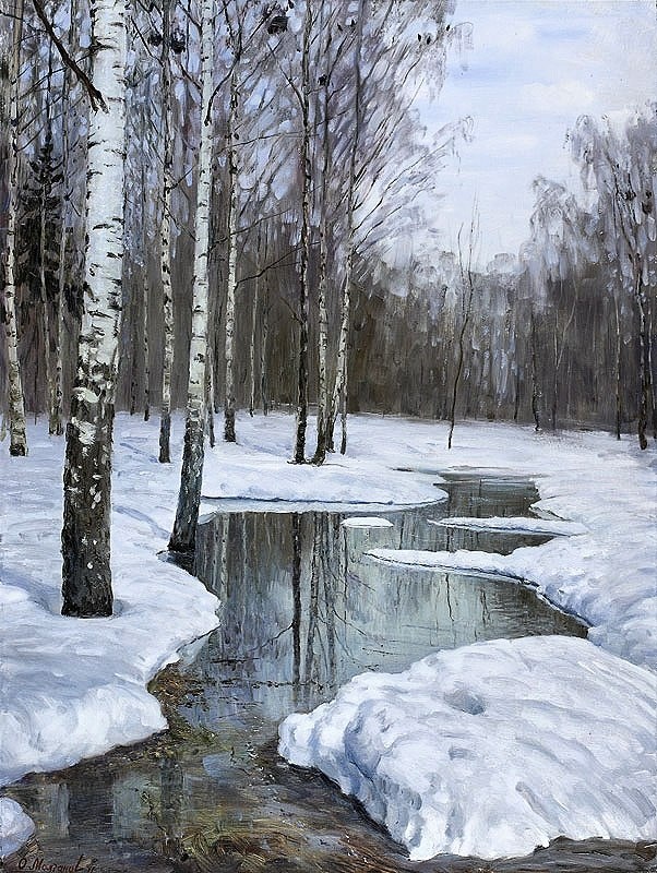 Приход весны в деревню