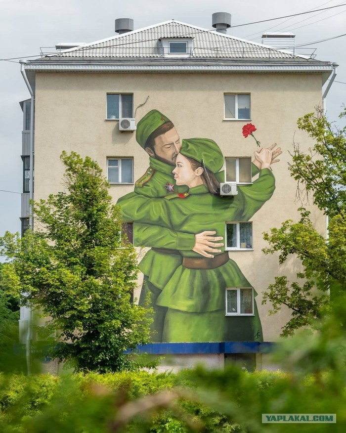 Муралом с изображением ветерана Великой Отечественной войны украсили дом на Став