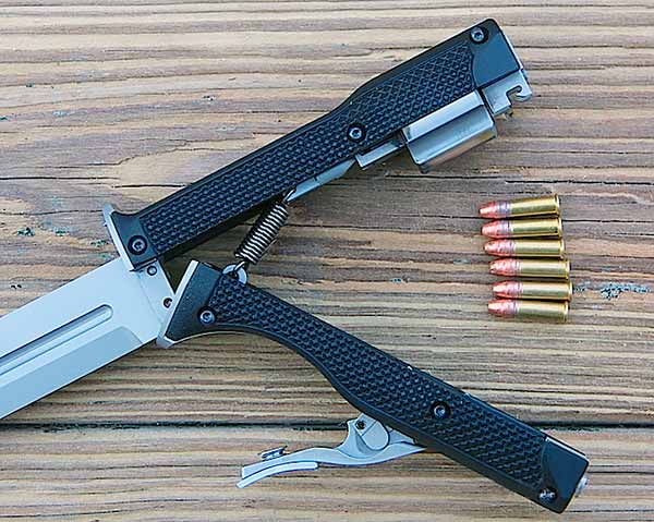 Новинки оружия 2018: Стреляющий нож-револьвер Arsenal RS-1