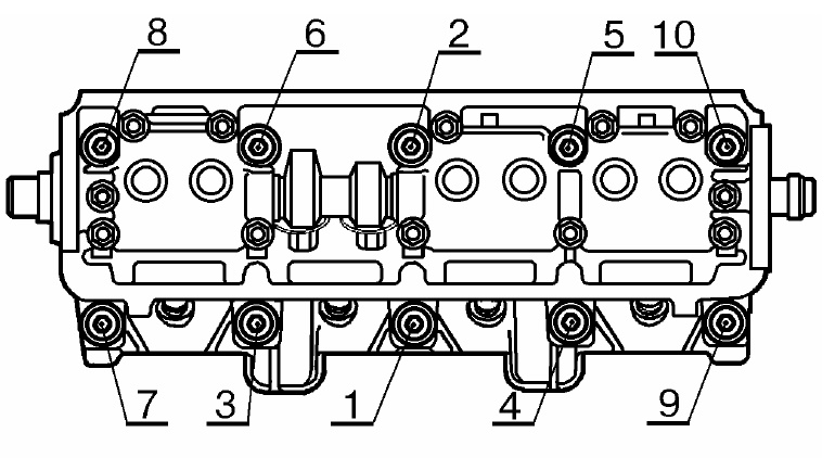 Схема затяжки болтов распредвала ваз 2114 8 клапанов