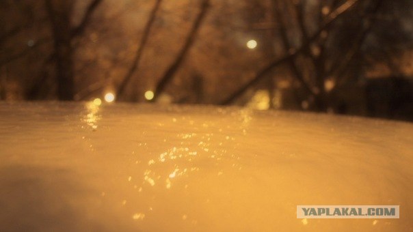 Лед на улицах Москвы