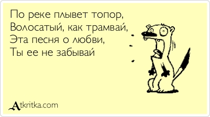 По реке плывёт топор