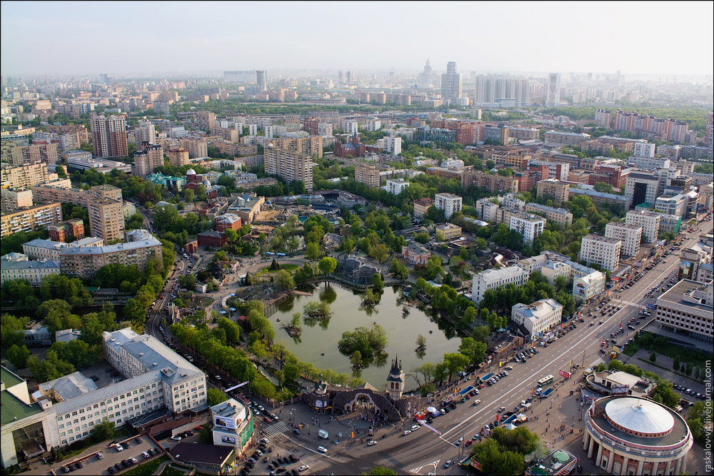 Московский зоопарк вид сверху