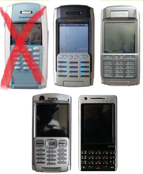 Телефоны из недавнего прошлого