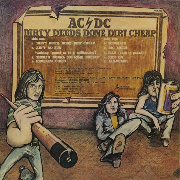 Музыка и музыканты: AC/DC ‎– Dirty Deeds Done Dirt Cheap