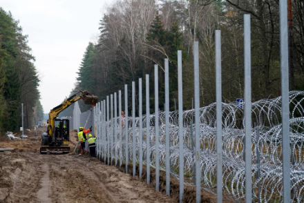 В Гродненской области огромная толпа мигрантов из Ирака и Сирии движется к границе с Польшей