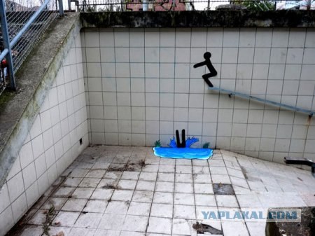 Стрит-арт: Жизнь маленьких человечков