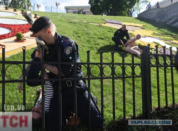 Femen пристроили талисманам Евро-2012 гениталии