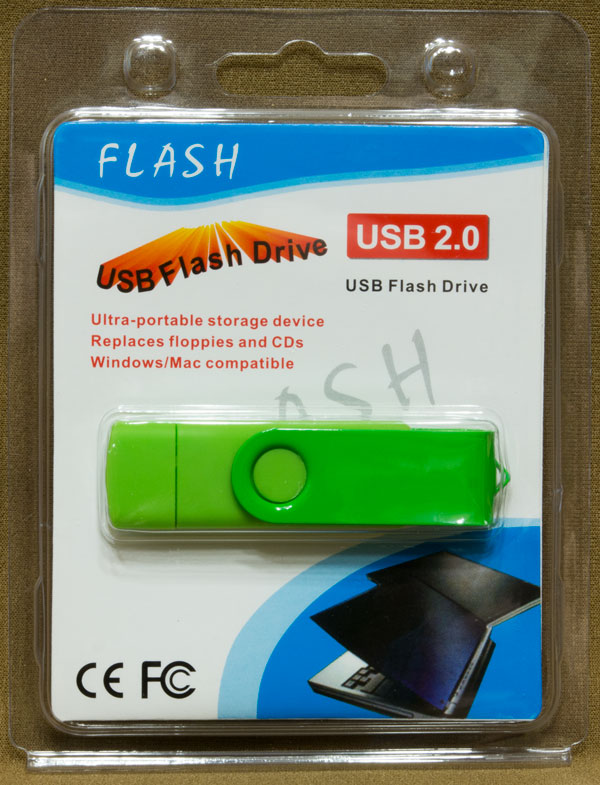 Контрафактная USB флеш-карта