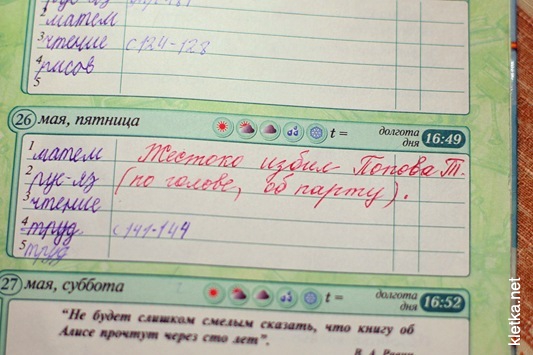 Забавные школьные дневники