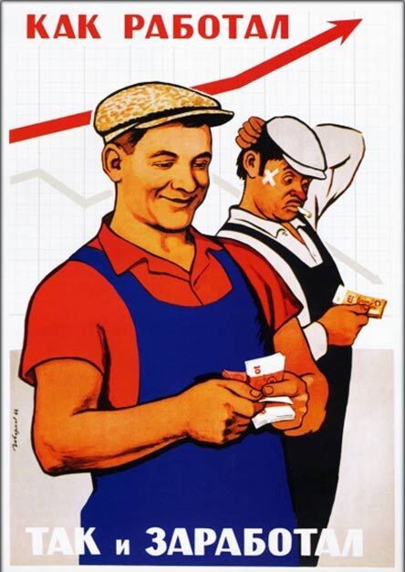 Плакаты времён СССР о еде