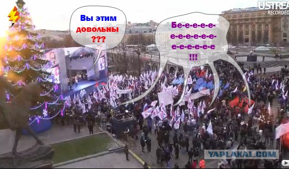На митинг "ЕдРо" пришли странные люди