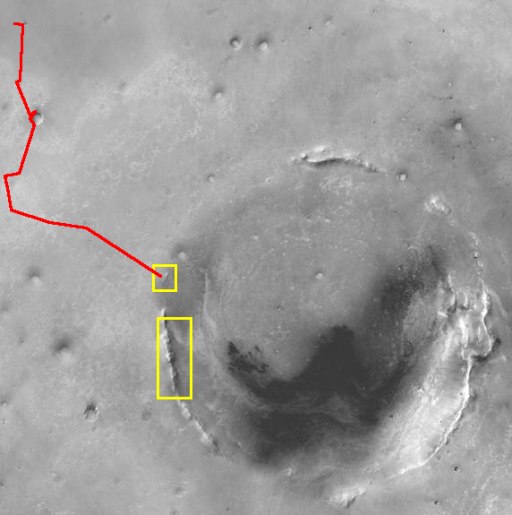 Curiosity на дне