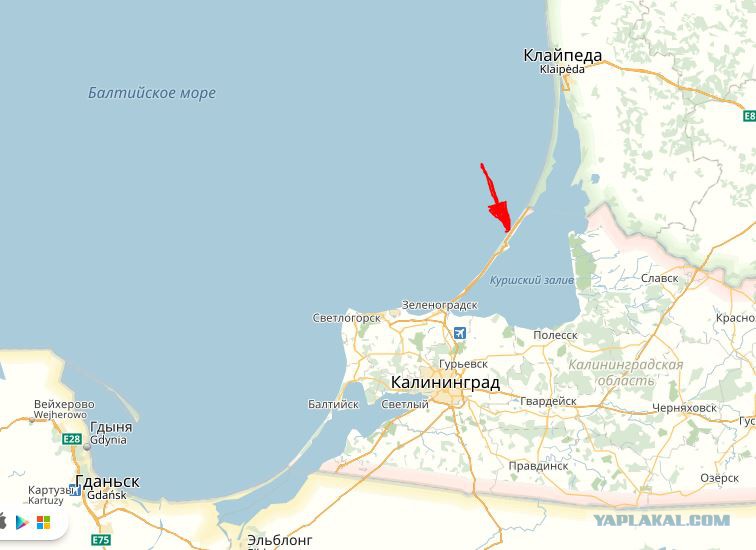 балтийская карта калининград