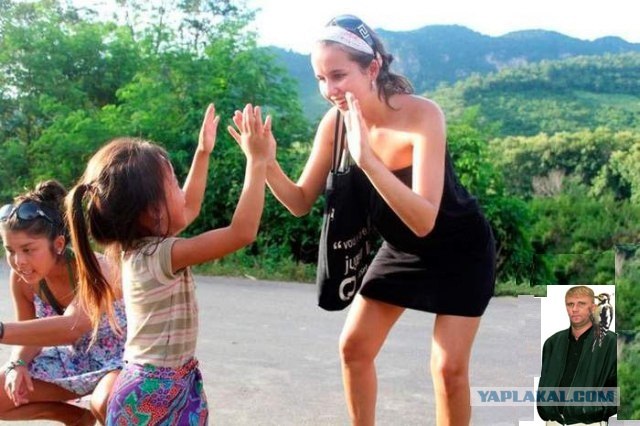 Фотожаба: любопытный парень