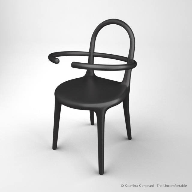 Самые неудобные предметы в мире: Дырявая тарелка, зонт из бетона, выгнутый стул и другие
