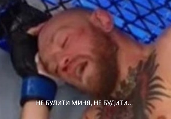 "Конор уснул". Нокаутированный Макгрегор стал мемом